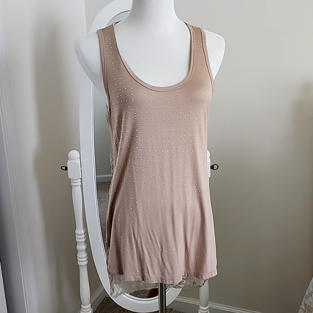 Long tank with bling